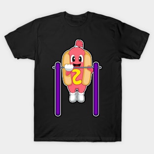 Hotdog Bodybuilder Pull ups Fitness T-Shirt